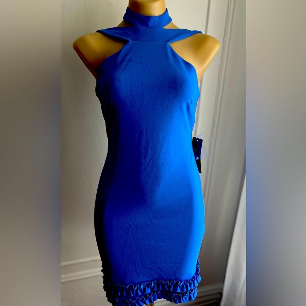 - NWT BEBE dress, size S, blue